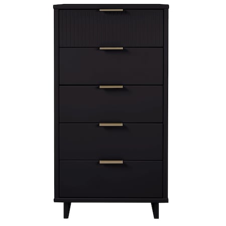 Granville Tall 23.62 Narrow Dresser In Black